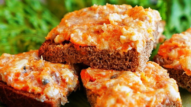 Закуска из икры сельди