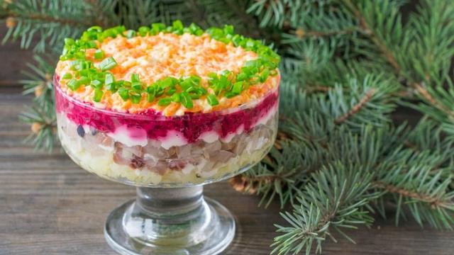 Салат «Новая сельдь под шубой»