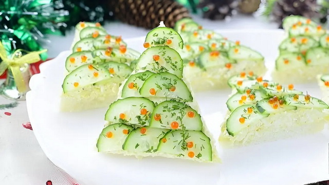 Бутерброды «Ёлочки»