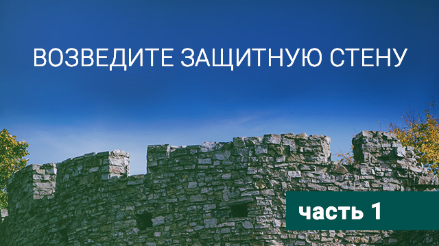 Возведите защитную стену! Часть 1