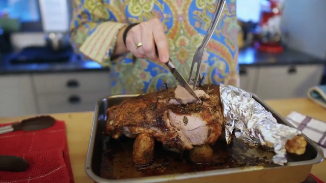 Запечённая баранья нога от пастора Павла Реннера