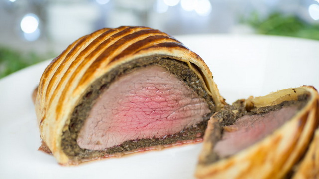 Говядина «Веллингтон» с грибами