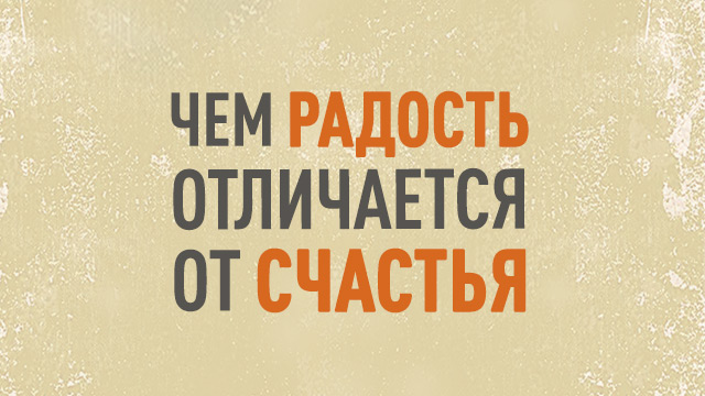 Чем радость отличается от счастья  