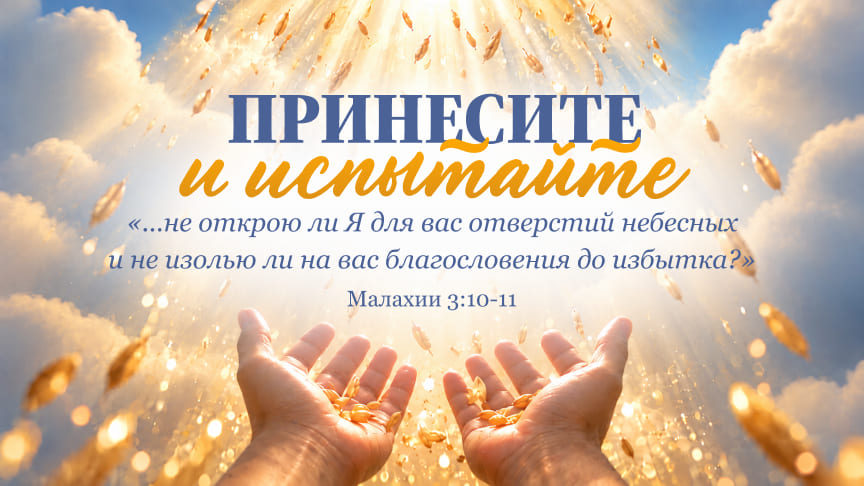 Десятина: принесите и испытайте