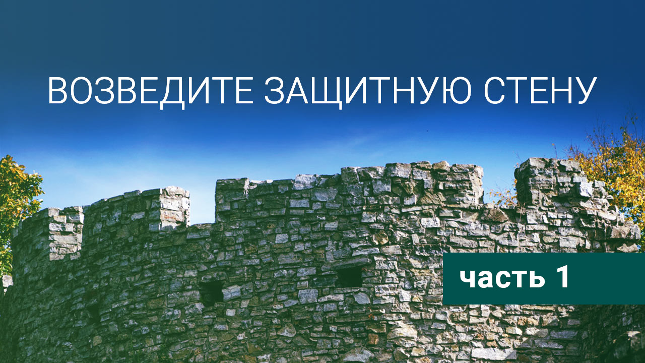 Возведите защитную стену! Часть 1
