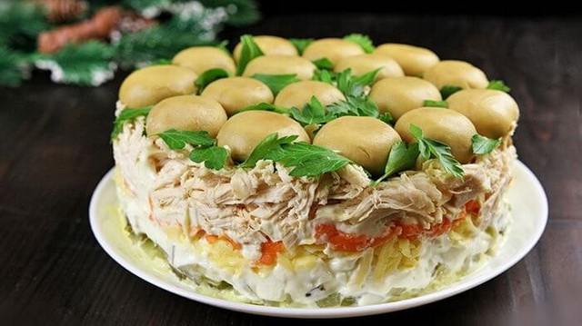 Салат «Грибная поляна»