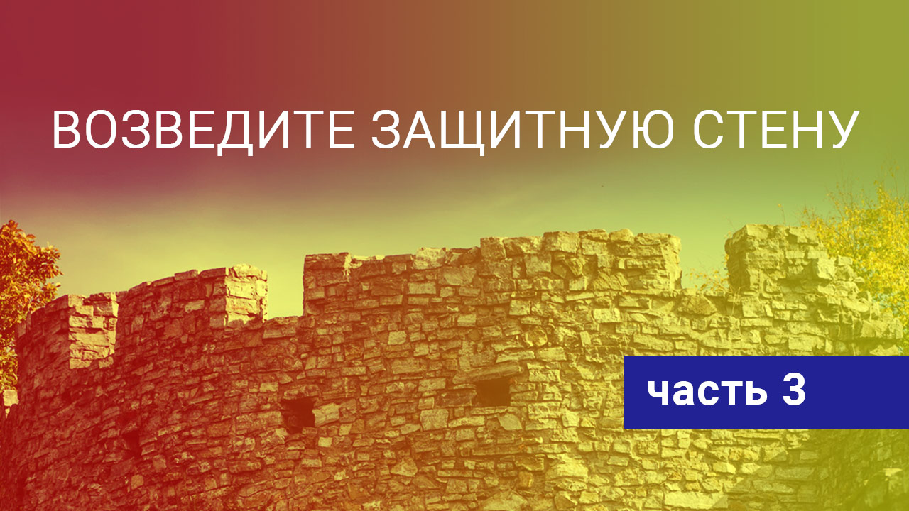 Возведите защитную стену! Часть 3