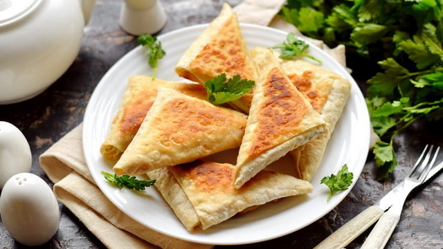 Конвертики из лаваша